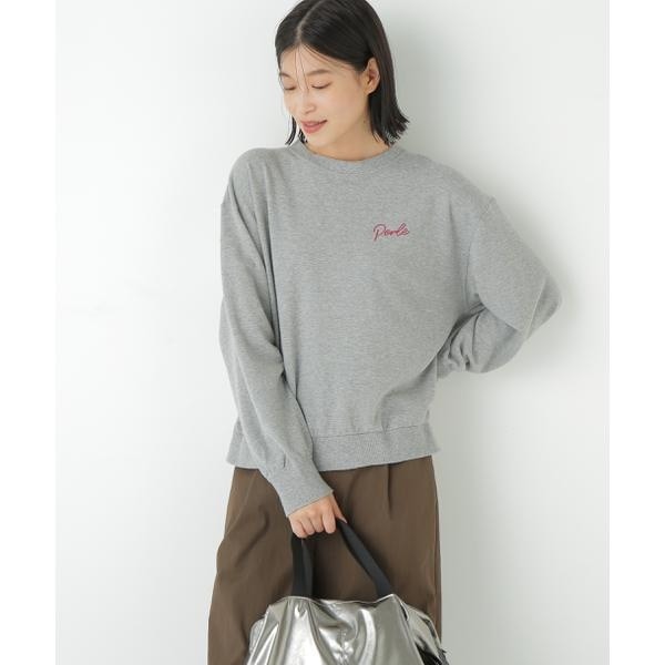 ヒューマンウーマン（human woman）/◆チェーンステッチロゴトレーナー