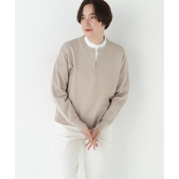 ヒューマンウーマン（human woman）/◆ハイゲージプレーティングスキッパー風プルオーバー