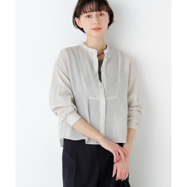 ヒューマンウーマン（human woman）/《名品 ／ 洗える ／ 4カラー展開》ラミーボザムシャツブラウス