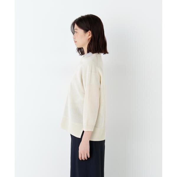 ヒューマンウーマン（human woman）/《名品 ／ 洗える ／ 4カラー展開》ハイゲージギマ　ジップアップクルー_8