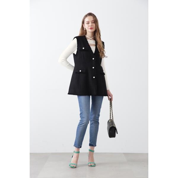 ピンキー＆ダイアン（PINKY&DIANNE）/◇ミックスリブカットアウトプル