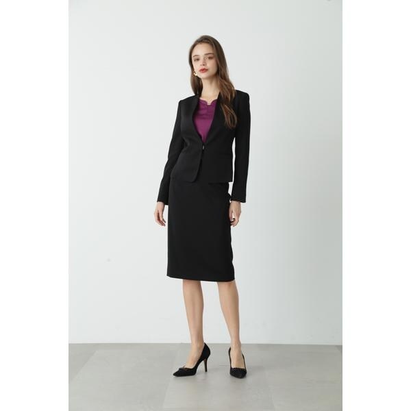 千鳥格子 マーメイドライン セットアップ 膝下 ミモレ ミモレ丈 袖あり