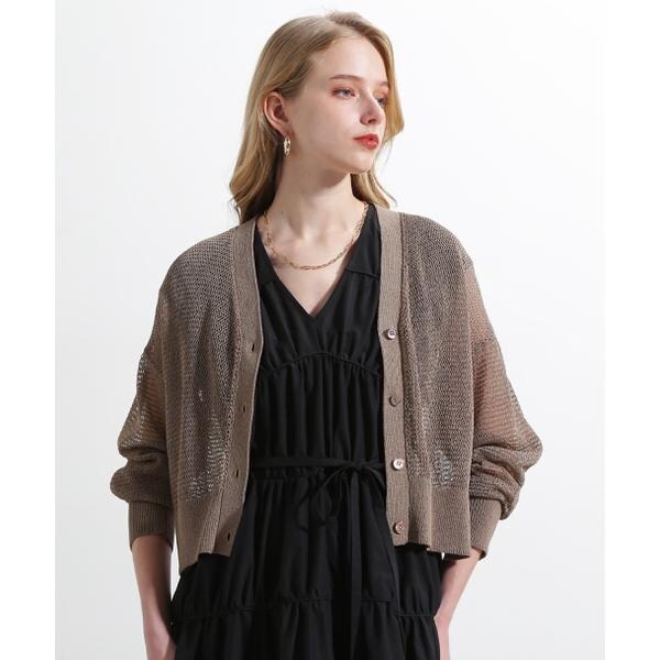ピンキー＆ダイアン（PINKY&DIANNE）/◇コットンGIMAメッシュカーディガン