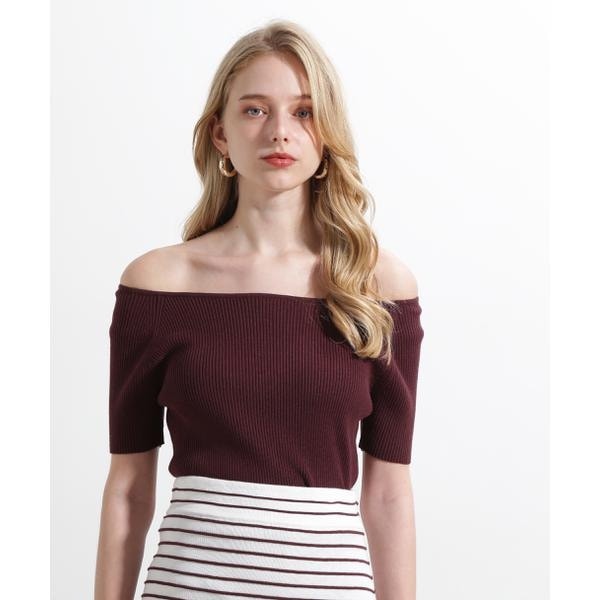 ピンキー＆ダイアン（PINKY&DIANNE）/◆オフショルダーリブニット