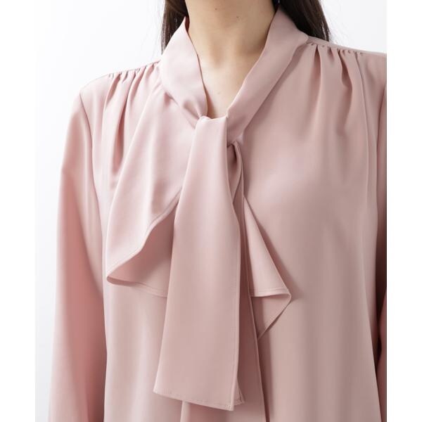 PINKY & DIANNE / ピンキーアンドダイアン ◇ギャザーボウタイブラウス