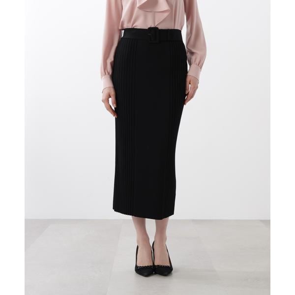 ピンキー＆ダイアン（PINKY&DIANNE）/◆ベルト付き総針ニットタイトスカート