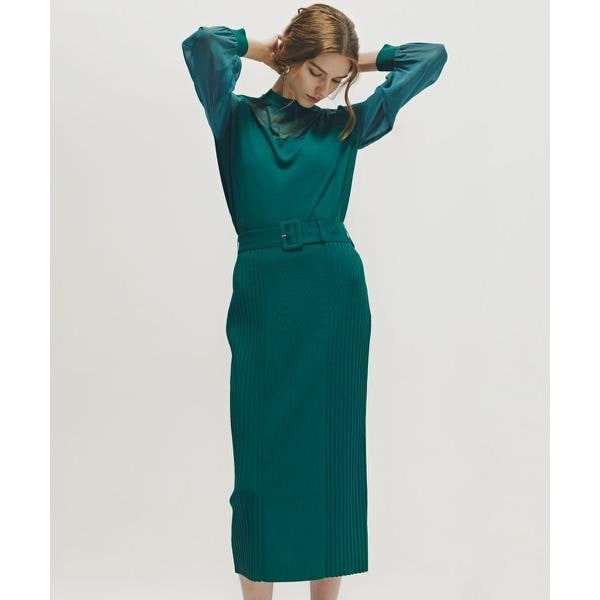 ピンキー＆ダイアン（PINKY&DIANNE）/◇ベルト付き総針ニットタイト