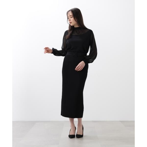 ピンキー＆ダイアン（PINKY&DIANNE）/◆ベルト付き総針ニットタイトスカート PINKY & DIANNE / ピンキーアンドダイアン ◇ニットタイトスカート