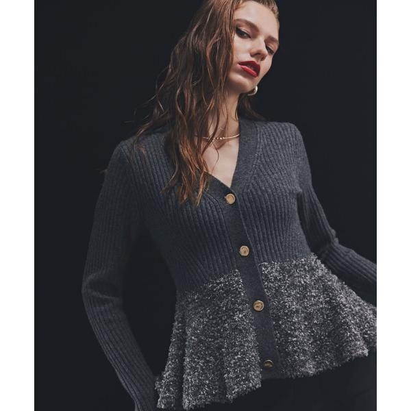 ピンキー＆ダイアン（PINKY&DIANNE）/◆ツイードコンビペプラムカーディガン