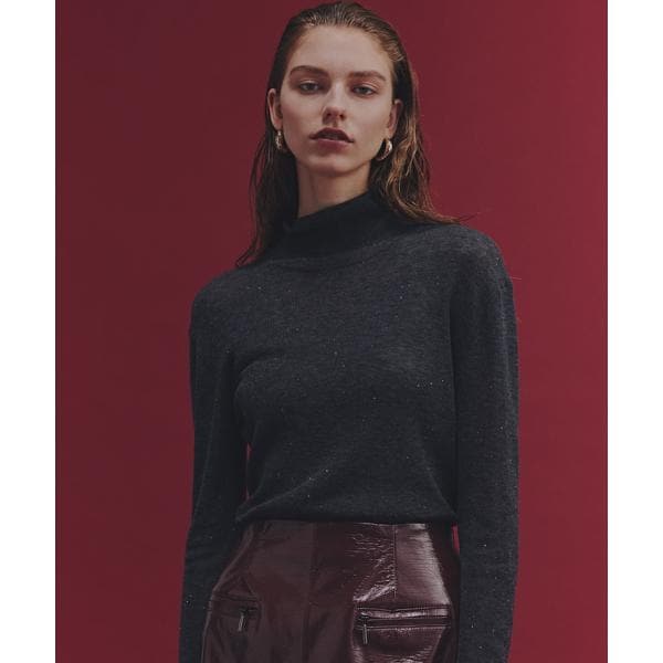 ピンキー＆ダイアン（PINKY&DIANNE）/◆スパンコールシアーモックネックプルオーバー