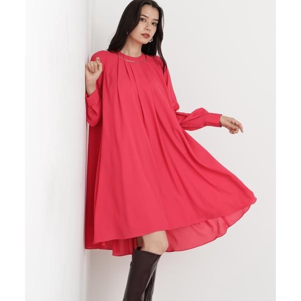 ピンキー＆ダイアン（PINKY&DIANNE）/◆タックフレアジョーゼットワンピース