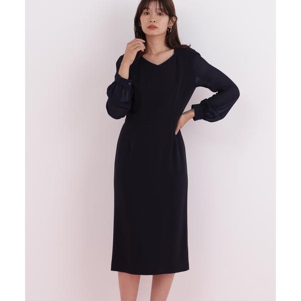 ピンキー＆ダイアン（PINKY&DIANNE）/ダイヤモンドネックコンビワンピース