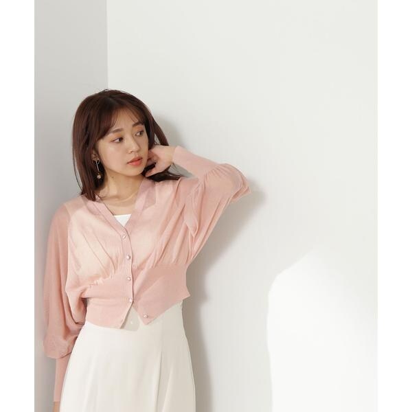 NATURAL BEAUTY BASIC ドルマンジップアップブルゾン セール】◇【THINK NATURAL】シアークロップドブルゾン