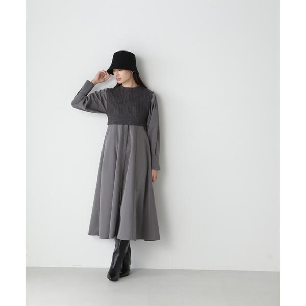 ナチュラルビューティーベーシック（NATURAL BEAUTY BASIC）/コンパクトニットベスト＆シャツワンピースの通販はau PAY マーケット  Brand Square by OIOI （ブランドスクエアbyマルイ） au PAY マーケット－通販サイト