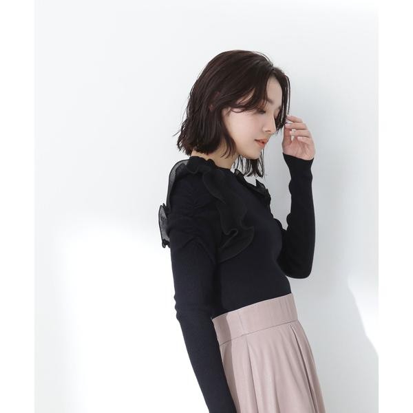 NATURAL BEAUTY BASIC トップス フリル - トップス