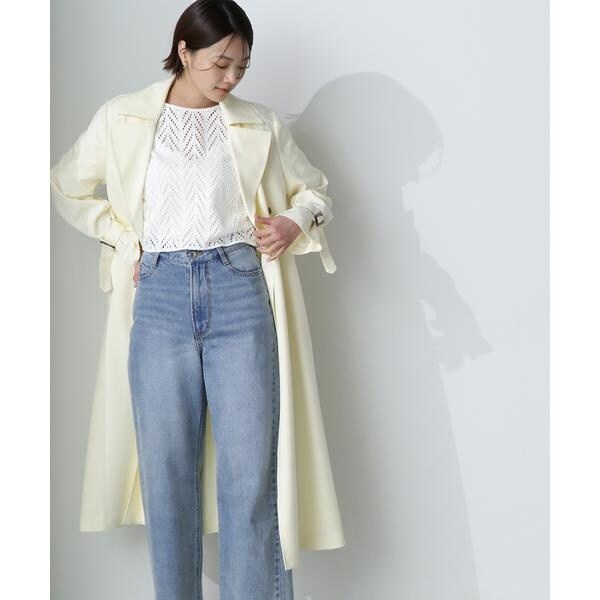 ナチュラルビューティーベーシック(NATURAL BEAUTY BASIC)/クリアツイルレディトレンチコート 24SS