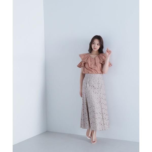 スカート W WOOL STOLEN SKIRT (ウールストーレンスカート)