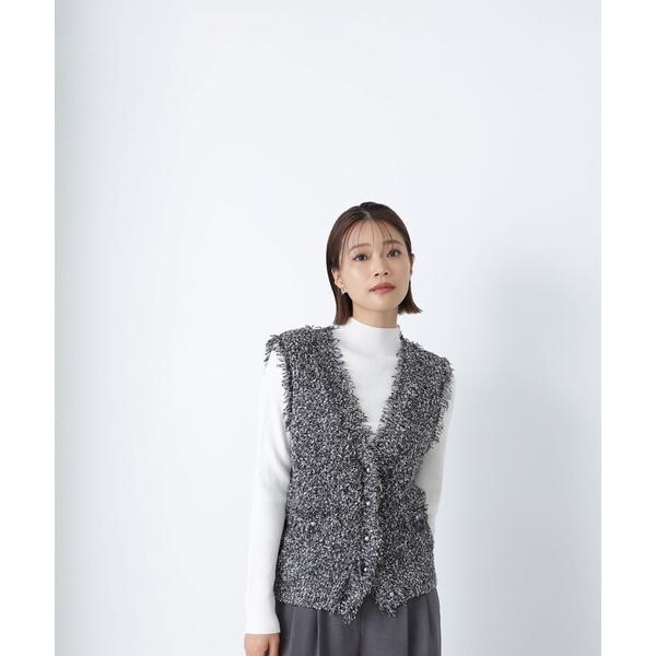 ナチュラルビューティーベーシック（NATURAL BEAUTY BASIC）/ツイーディーラメベスト＆リブニット　24AWの通販は 6,147円