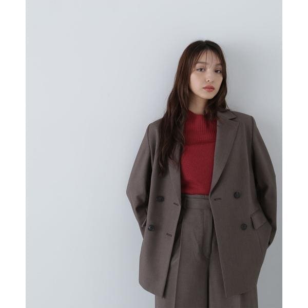 ナチュラルビューティーベーシック（NATURAL BEAUTY BASIC）/＜リラクシーセットアップシリーズ＞ダブルブレストジャケット