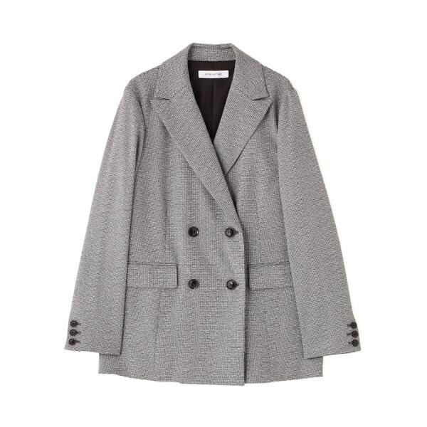 ナチュラルビューティベーシック　リネンライクダブルブレストボクシージャケット リネンライクダブルブレストボクシージャケット | ナチュラル