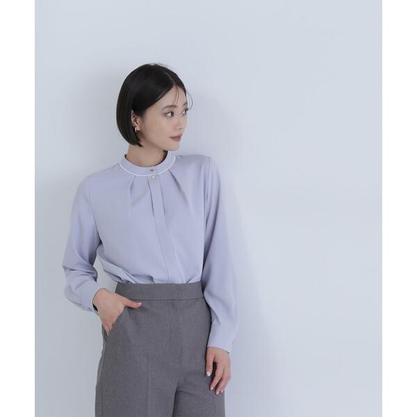 ナチュラルビューティーベーシック（NATURAL BEAUTY BASIC）/バイカラーメタルポイントブラウスの通販は 6,592円