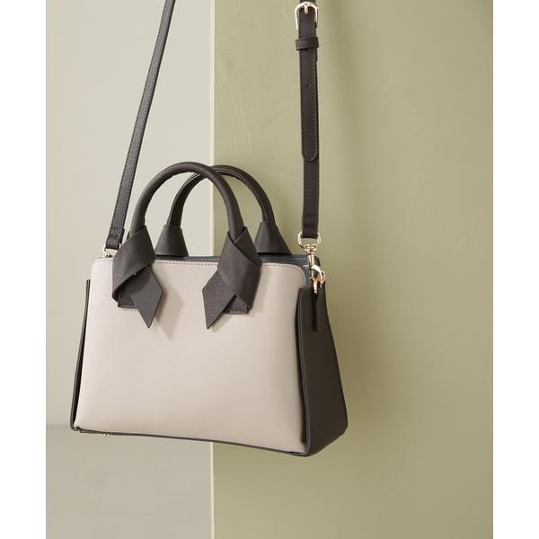 ナチュラルビューティーベーシック（NATURAL BEAUTY BASIC）/ボクシーリボントートバッグ