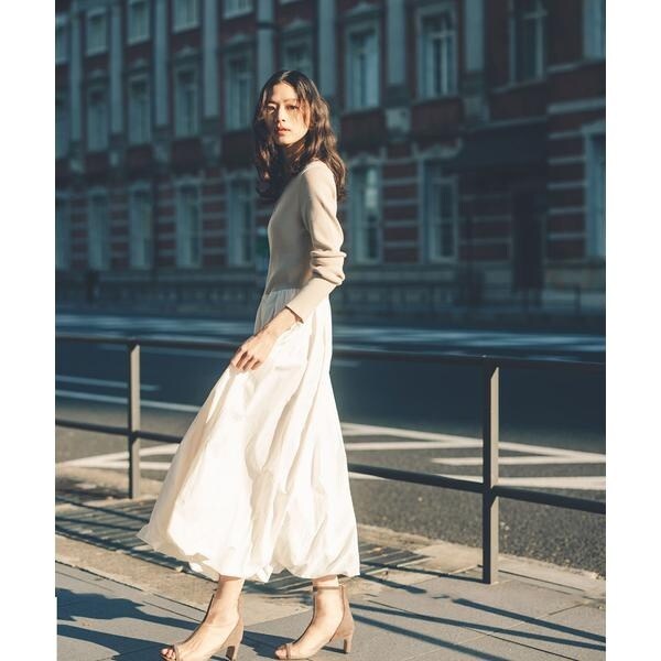 ナチュラルビューティーベーシック（NATURAL BEAUTY BASIC）/バルーンドッキングニットワンピースの通販は 11,395円