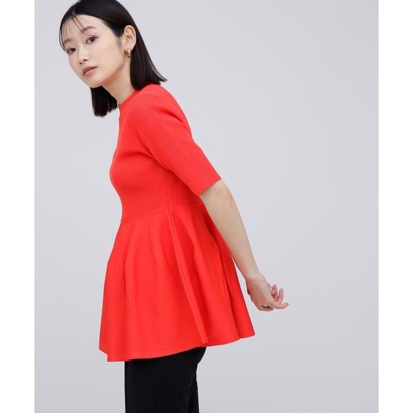 ナチュラルビューティーベーシック（NATURAL BEAUTY BASIC）/ペプラムフォルムチュニックニット