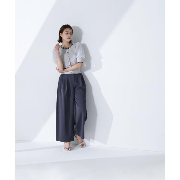 ナチュラルビューティーベーシック（NATURAL BEAUTY BASIC）/バイカラーオーガンスリーブカーディガン_15