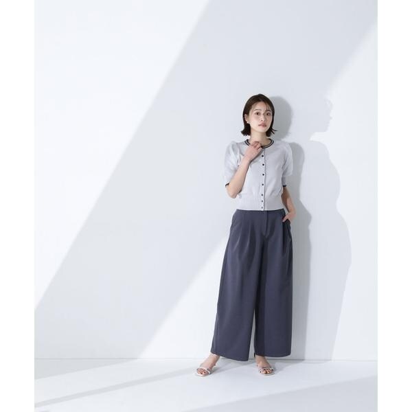 ナチュラルビューティーベーシック（NATURAL BEAUTY BASIC）/バイカラーオーガンスリーブカーディガン_17