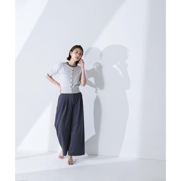 ナチュラルビューティーベーシック（NATURAL BEAUTY BASIC）/バイカラーオーガンスリーブカーディガン_19