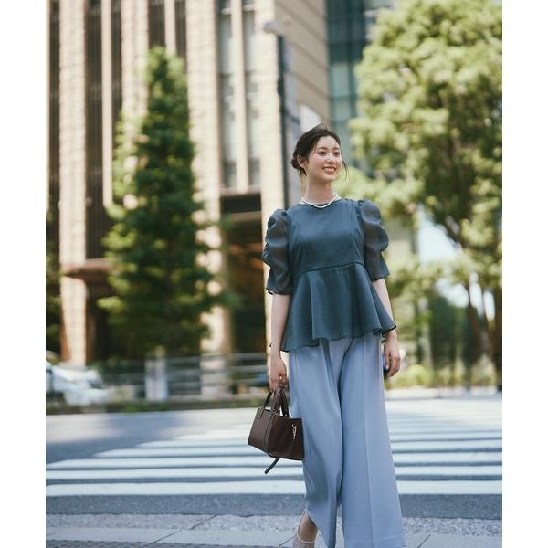 ナチュラルビューティーベーシック（NATURAL BEAUTY BASIC）/ダブルベルトワイドパンツ