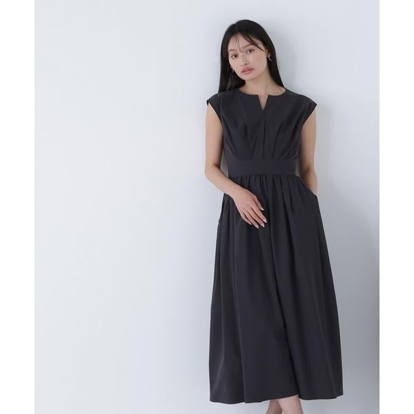 ナチュラルビューティーベーシック（NATURAL BEAUTY BASIC）/タフタタックボリュームワンピース