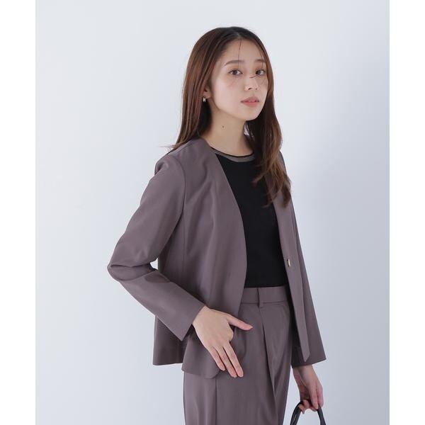 ナチュラルビューティーベーシック（NATURAL BEAUTY BASIC）/サマードライタッチ SETUP ノーカラージャケット