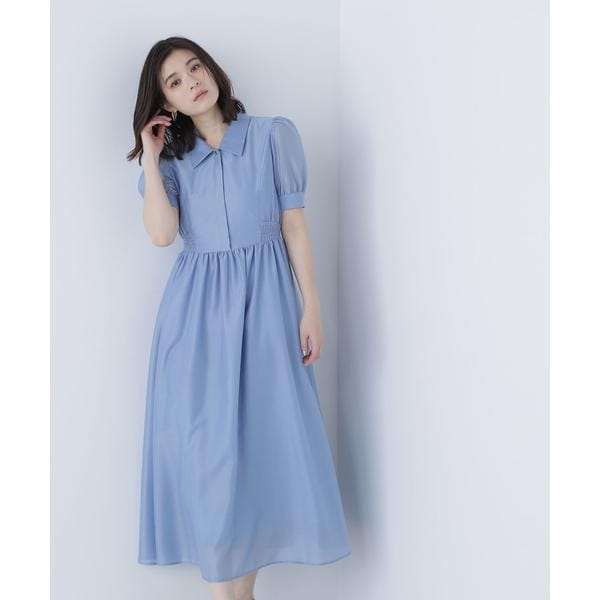 ナチュラルビューティーベーシック（NATURAL BEAUTY BASIC）/シアーシャツワンピース