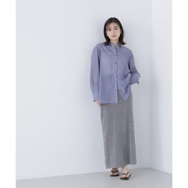 ナチュラルビューティーベーシック（NATURAL BEAUTY BASIC）/シアーラメリブナロースカート