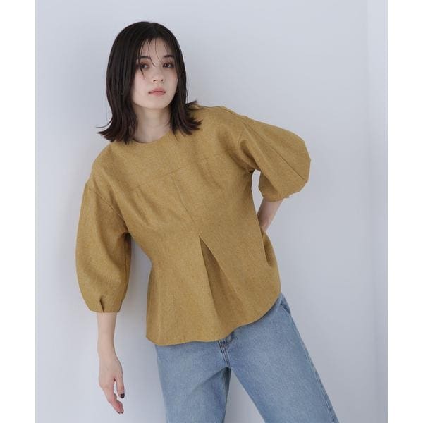 平和屋着物○上質な色無地 山吹茶色 正絹 逸品 CAAU2395yc