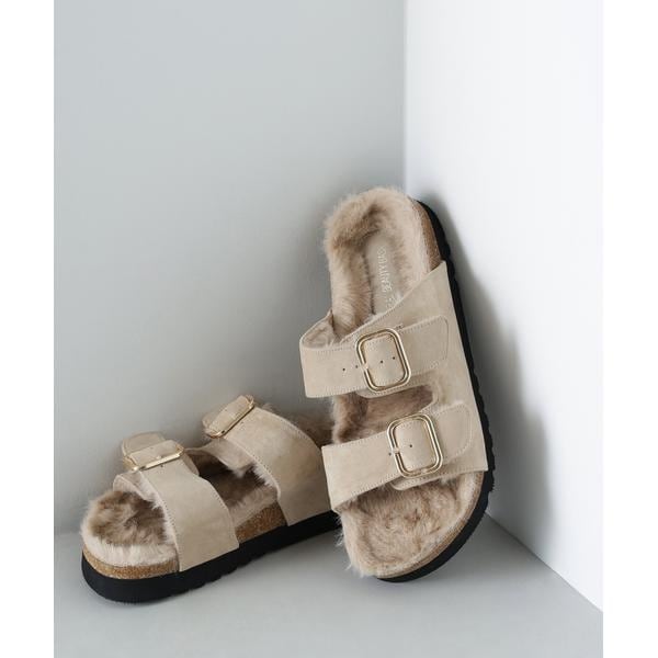 ナチュラルビューティーベーシック（NATURAL BEAUTY BASIC）/ファーフットベッドサンダル