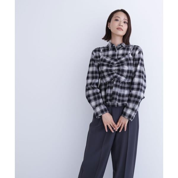 ナチュラルビューティーベーシック（NATURAL BEAUTY BASIC）/ビスチェセットチェックシャツ