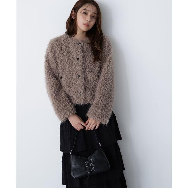 ナチュラルビューティーベーシック（NATURAL BEAUTY BASIC）/カーリーフェイクファージャケット_16