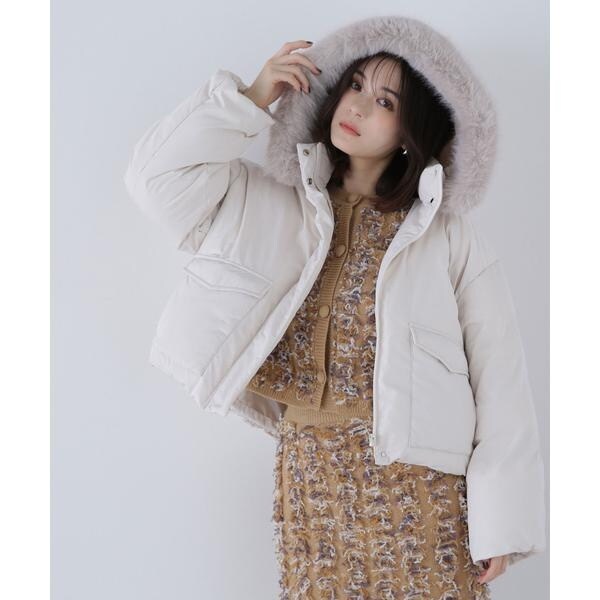 ナチュラルビューティーベーシック（NATURAL BEAUTY BASIC）/フードファーショートダウン