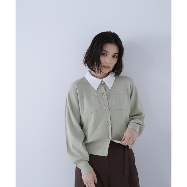 ナチュラルビューティーベーシック（NATURAL BEAUTY BASIC）/2wayカラーニットジャケット