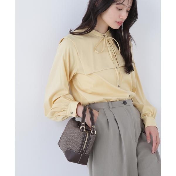 ナチュラルビューティーベーシック（NATURAL BEAUTY BASIC）/ツイードキューブボストンバッグ