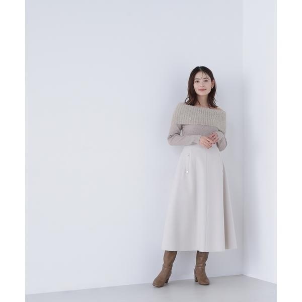 ナチュラルビューティーベーシック（NATURAL BEAUTY BASIC）/圧縮ジャージーシリーズ フレアスカート