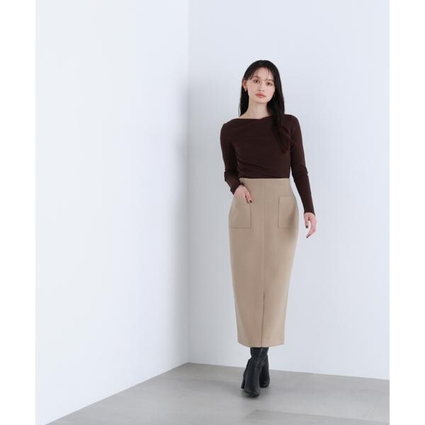 ナチュラルビューティーベーシック（NATURAL BEAUTY BASIC）/圧縮ジャージーシリーズ ナロースカート