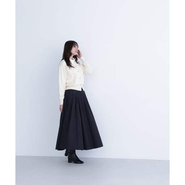 ナチュラルビューティーベーシック NATURAL BEAUTY BASIC タフタボリュームスカート ファッション・アクセサリー 衣料品