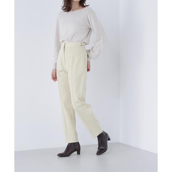 ナチュラルビューティーベーシック（NATURAL BEAUTY BASIC）/サイドバックルテーパードパンツ