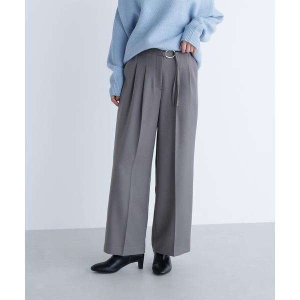 ナチュラルビューティーベーシック（NATURAL BEAUTY BASIC）/ダブルベルトワイドパンツII