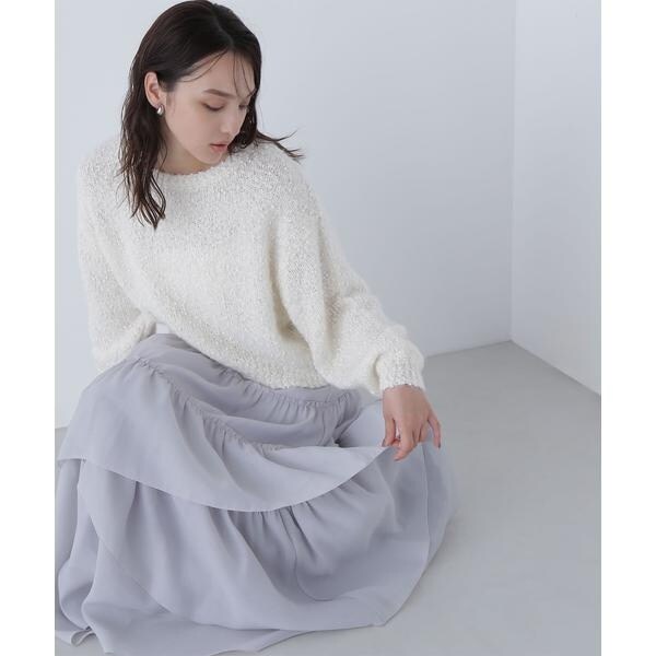 ナチュラルビューティーベーシック（NATURAL BEAUTY BASIC）/ランダムティアードスカート