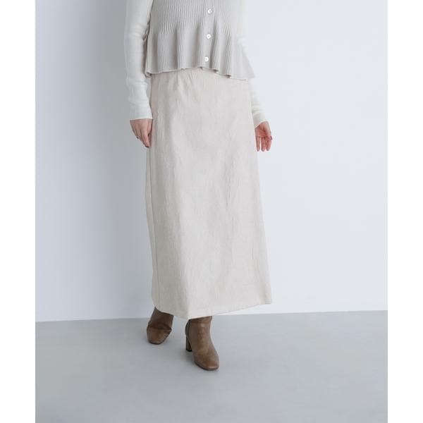 ナチュラルビューティーベーシック（NATURAL BEAUTY BASIC）/ジャガードナロースカート